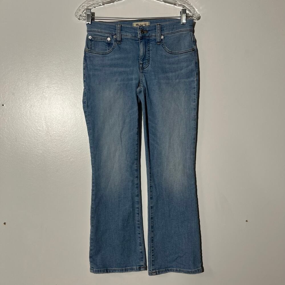 Madewell Mid-Rise Kick Out Bootcut 5 Pocket Blue Jeans Women's Size 25P